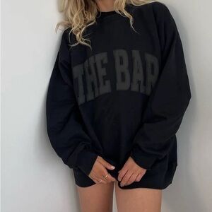 The Bar Varsity Sweatshirt - Black XL